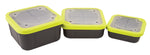 Matrix Bait Box Grijs/Lime Met Geperforeerde Deksel
